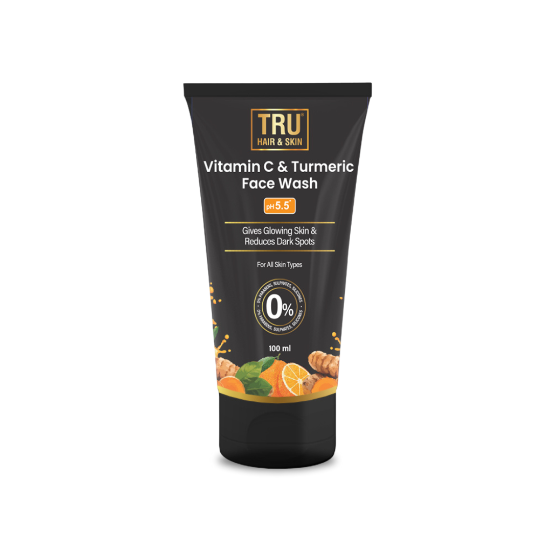 Vitamin C & Turmeric Face Wash | Gives Glowing Skin & Reduces Dark Spots-100ml | DEAL|