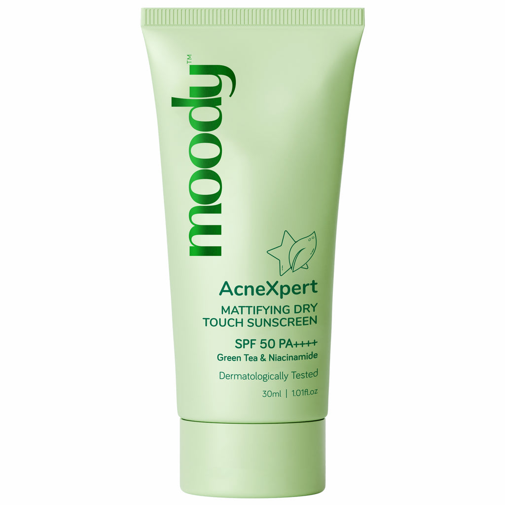 Moody AcneXpert Mattifying SPF 50 PA ++++ Niacinamide for Oil & Acne Control 30 ml | Pack of 1
