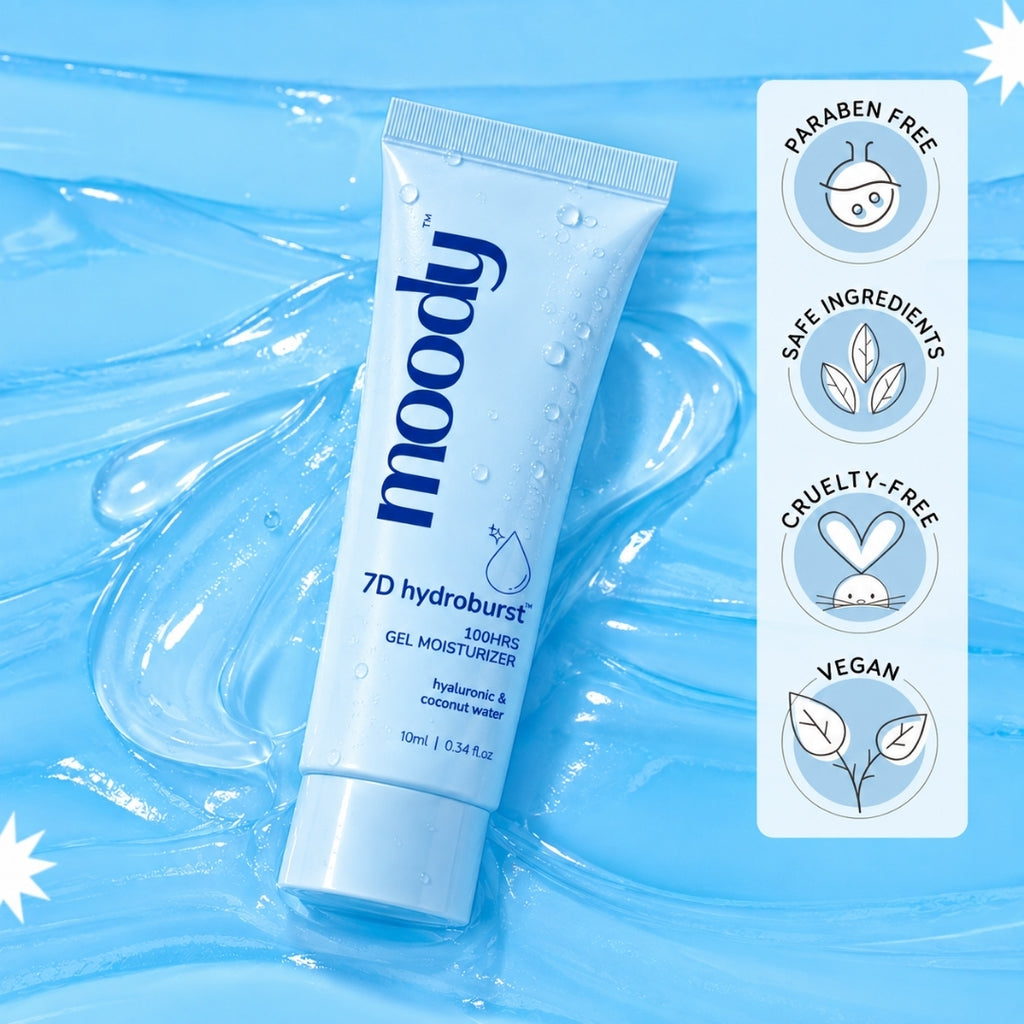 Moody Hydro Burst Water Gel Moisturizer 10ml | Pack of 2