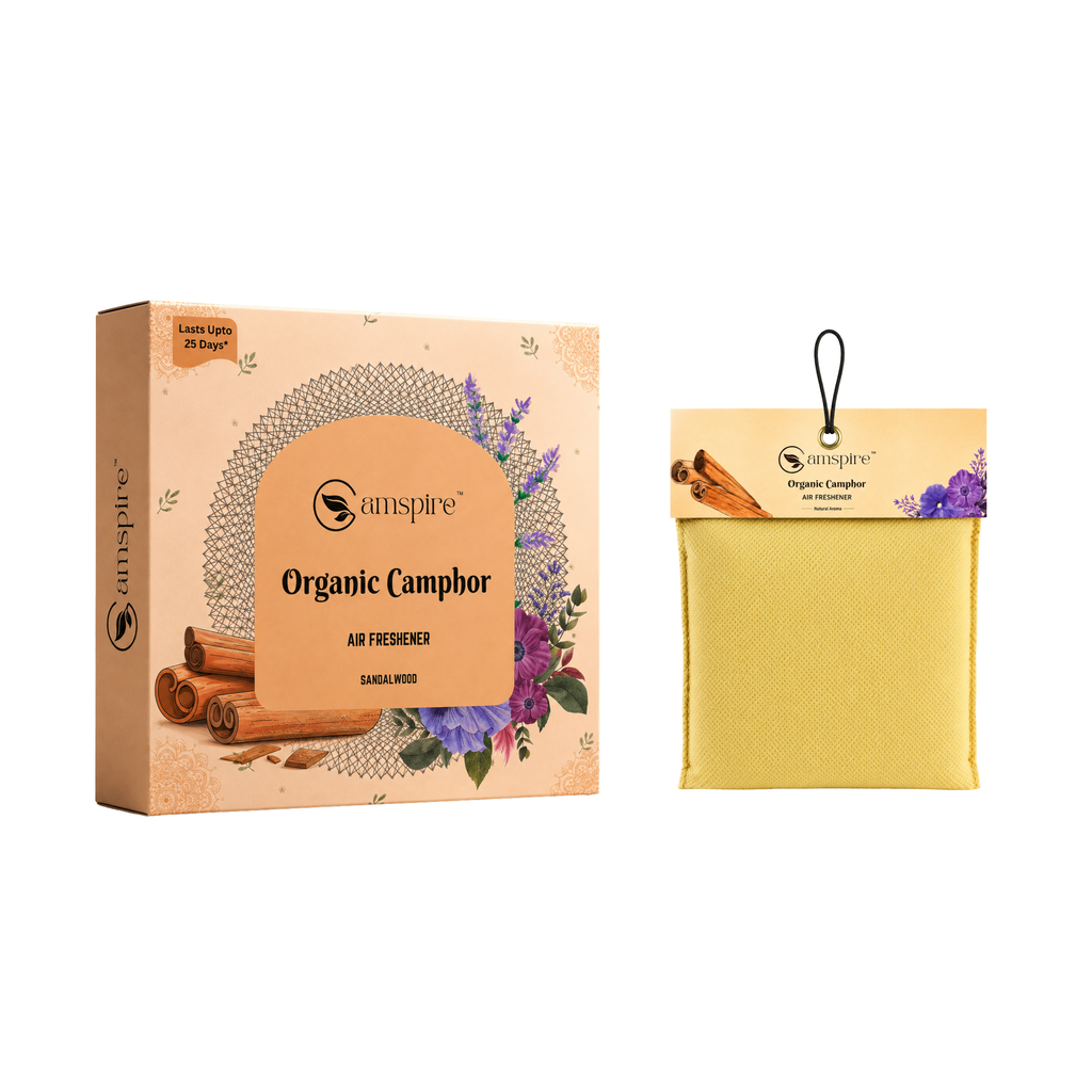 Camspire Camphor Air Freshener-Sandalwood | Air Freshener | Car Freshener |Home & Personal Spaces Last Up to 25 Day*