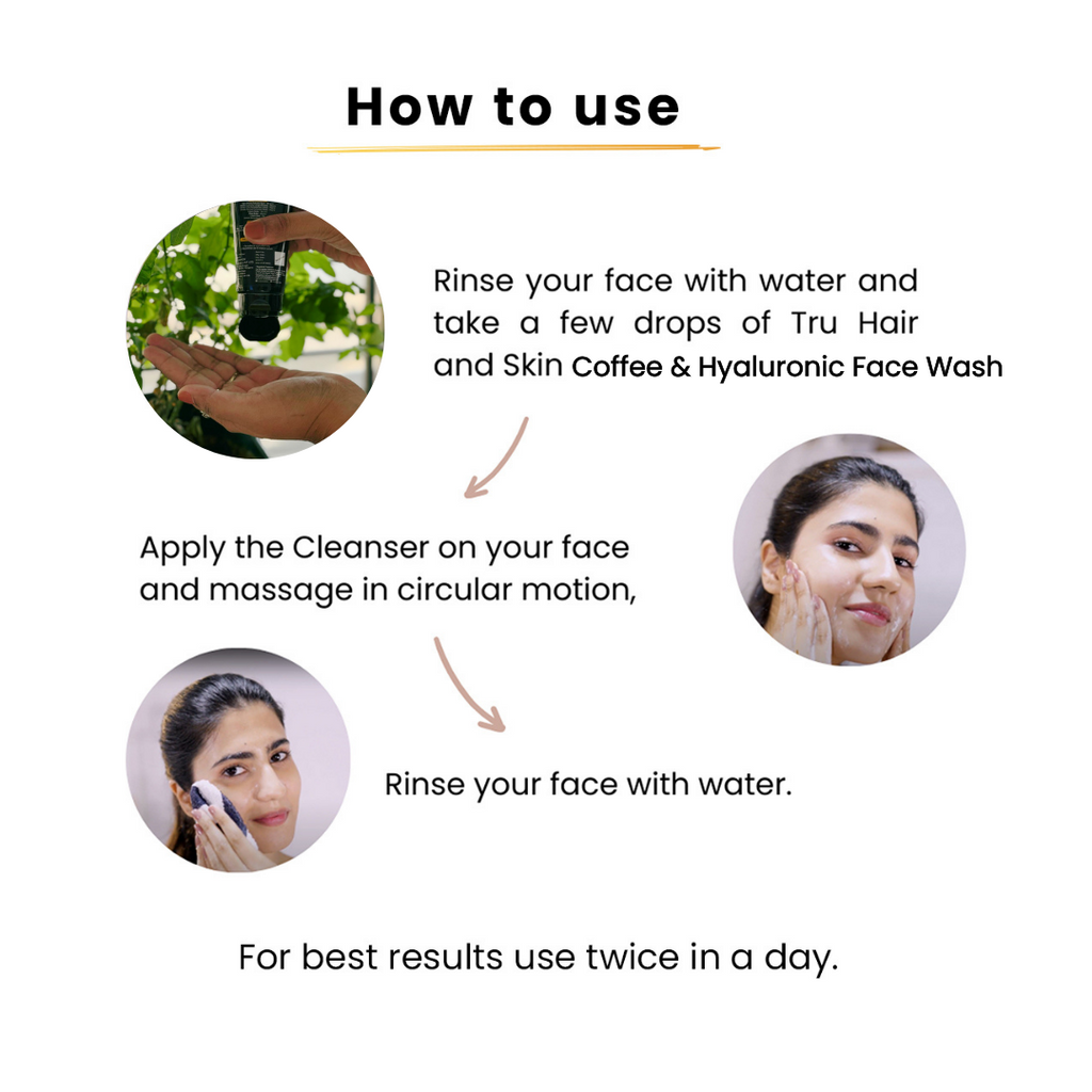 Coffee & Hyaluronic Acid Face Wash | Hydrates & Plumps Your Skin-100ml | CRED |