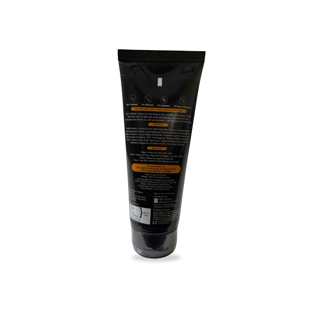 Coffee & Hyaluronic Acid Face Wash | Hydrates & Plumps Your Skin-100ml | CRED |