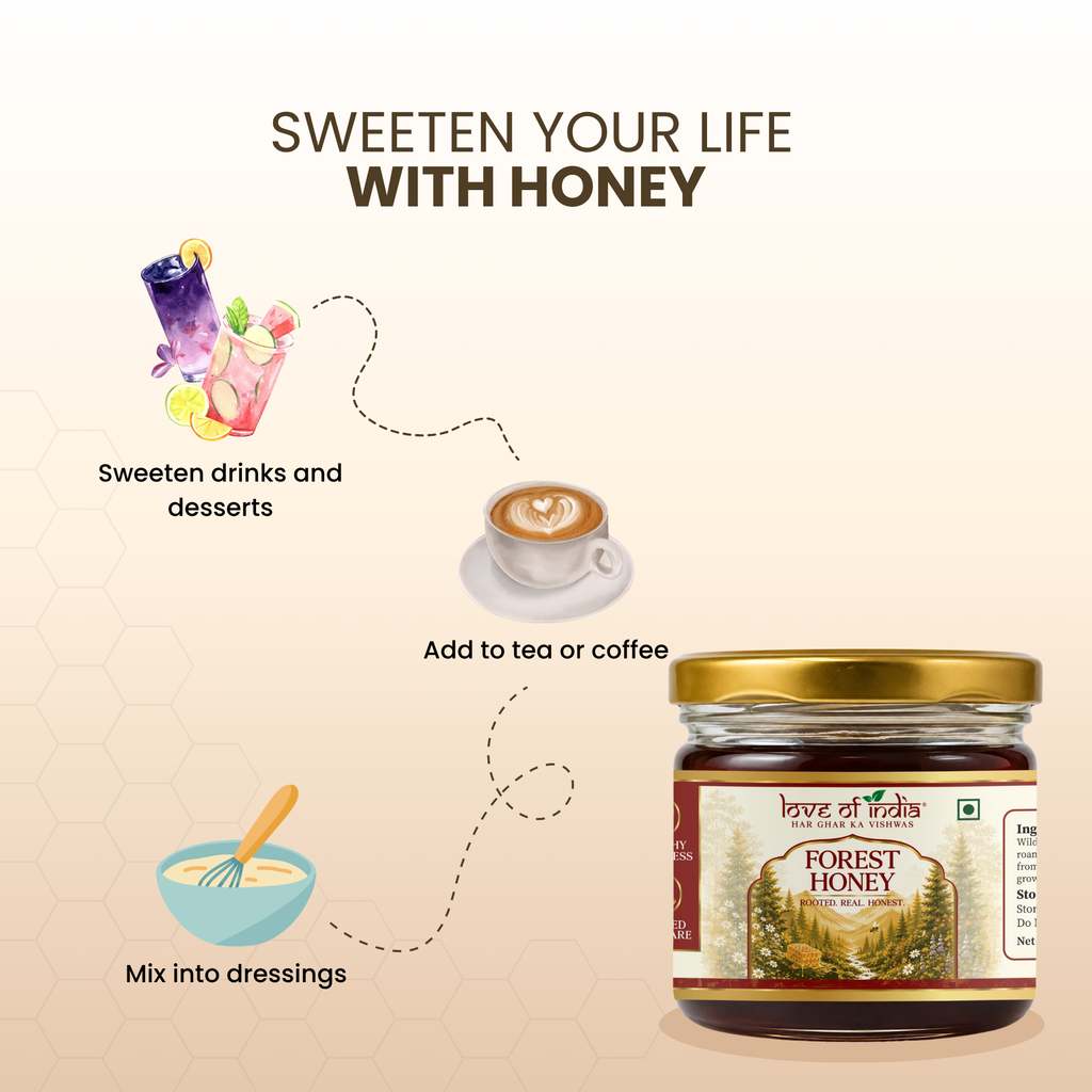 Forest Honey (Raw, Unfiltered, Unprocessed & Non-Pasteurised) 400gm