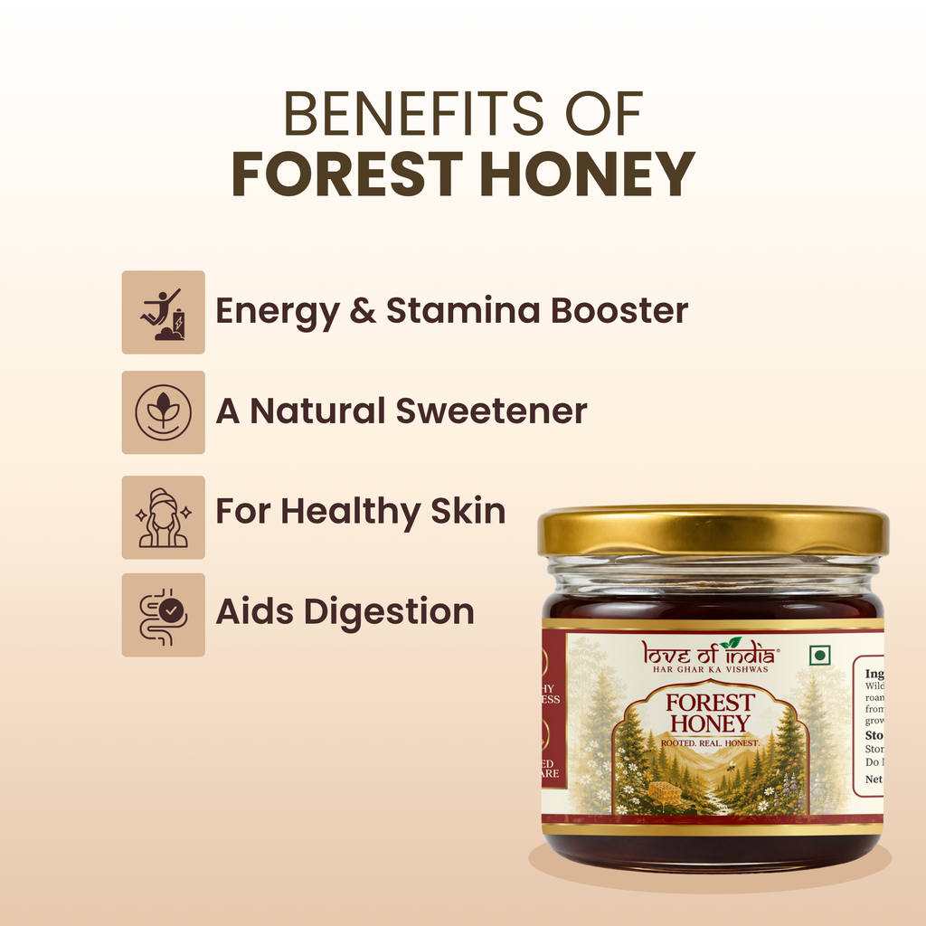 Forest Honey (Raw, Unfiltered, Unprocessed & Non-Pasteurised) 400gm