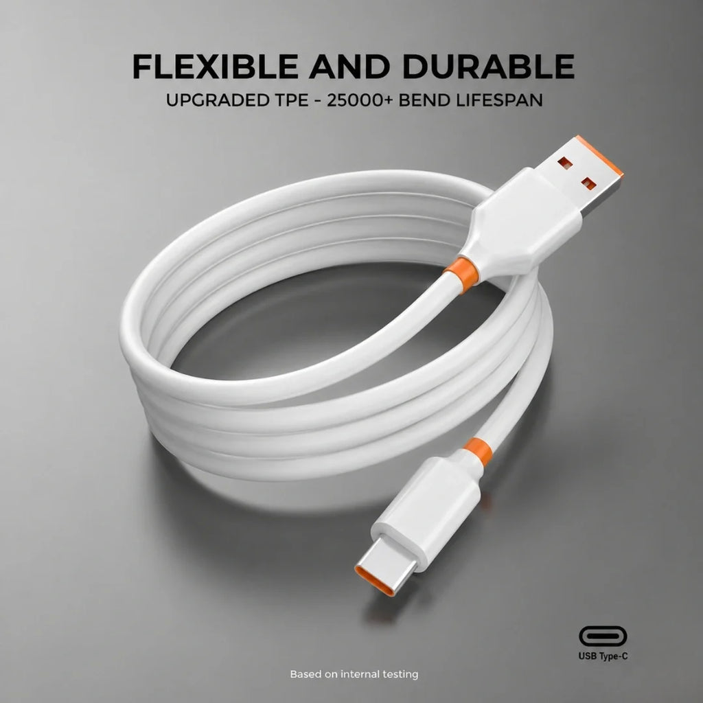 TecSox 6A USB to Type-C Charging Cable| Under Rs.99