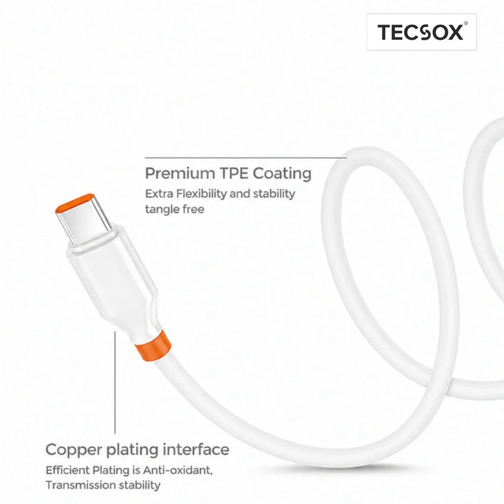 TecSox 6A USB to Type-C Charging Cable| Under Rs.99