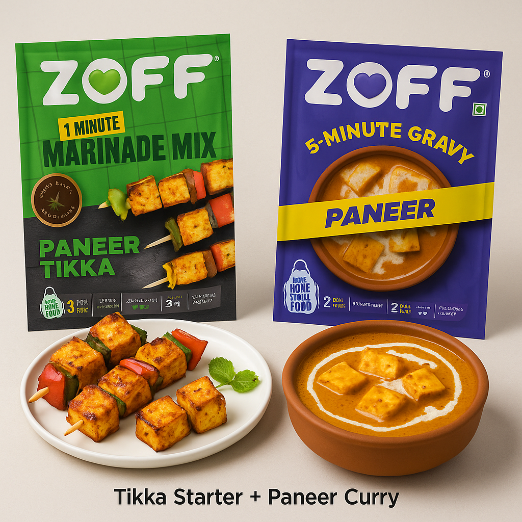 Tikka Starter + Paneer Curry