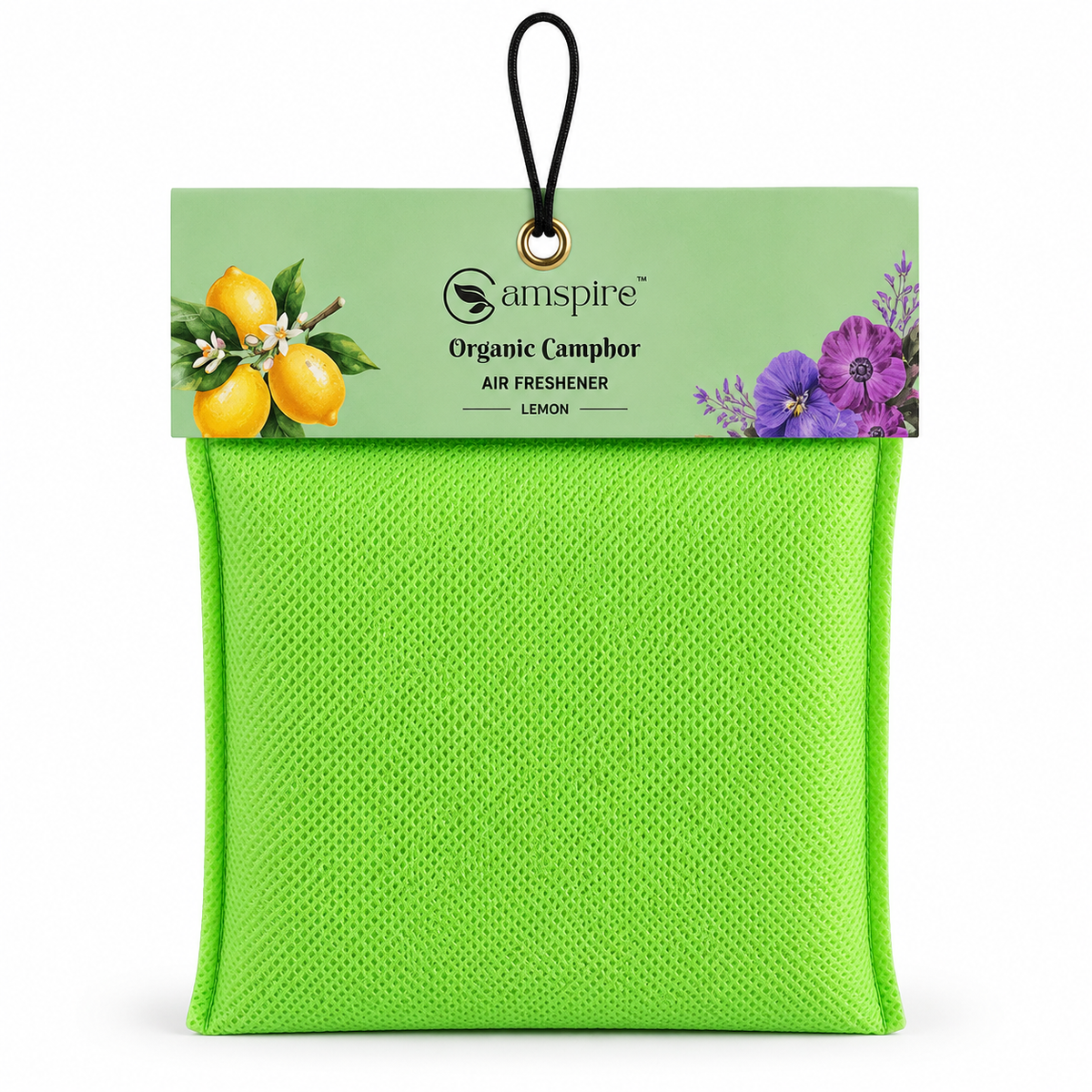 Camspire Camphor Air Freshener-Lemon | Air Freshener | Car Freshener |Home & Personal Spaces Last Up to 25 Day*