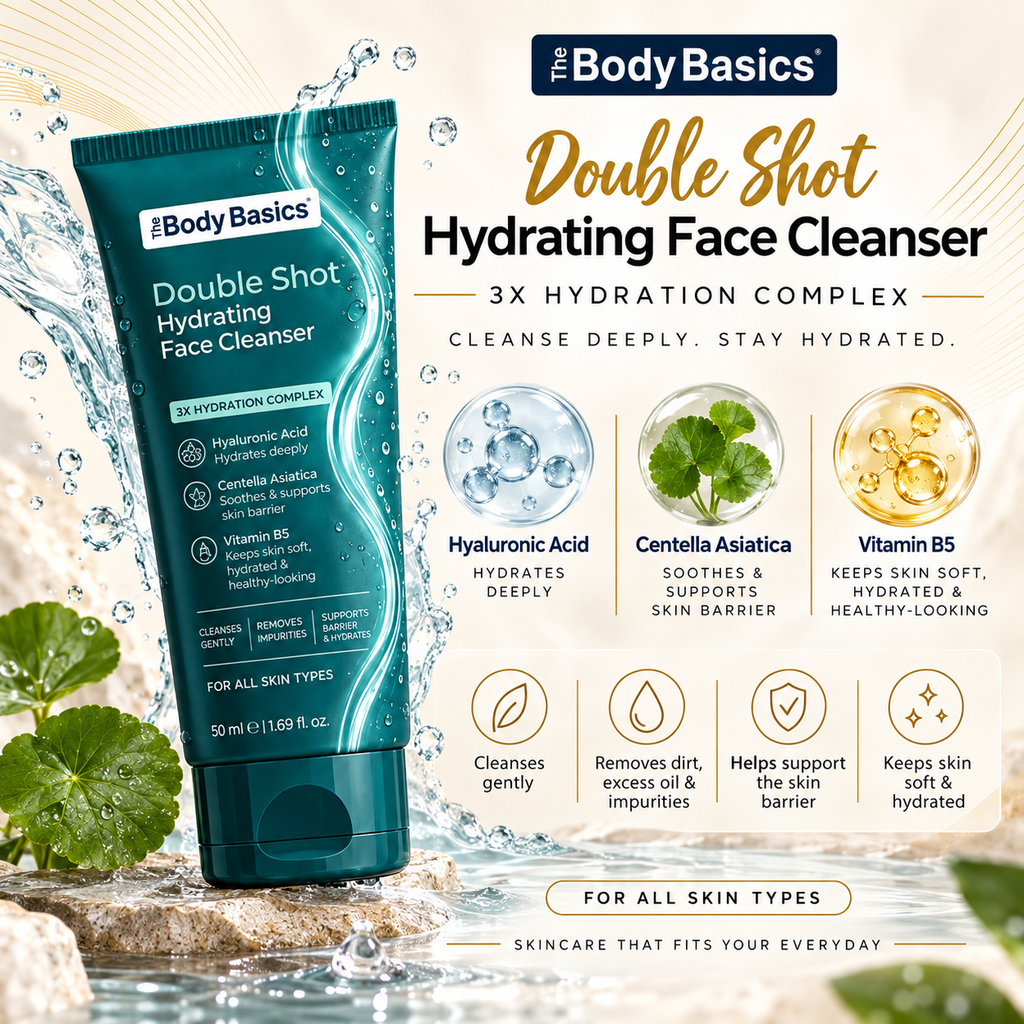 Daily Face & Body Care Kit | Hydrating Cleanser, Barrier Moisturizer & Vitamin C Body Wash