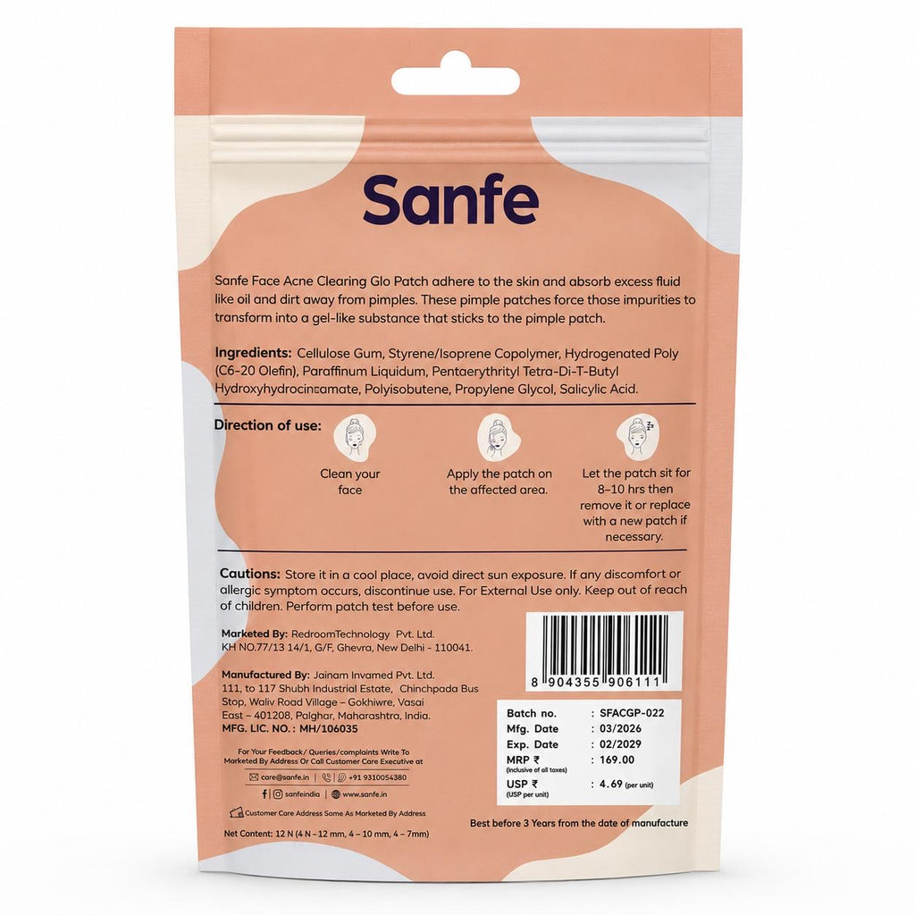 Face Acne Clearing Glo Patch - Pack of 36