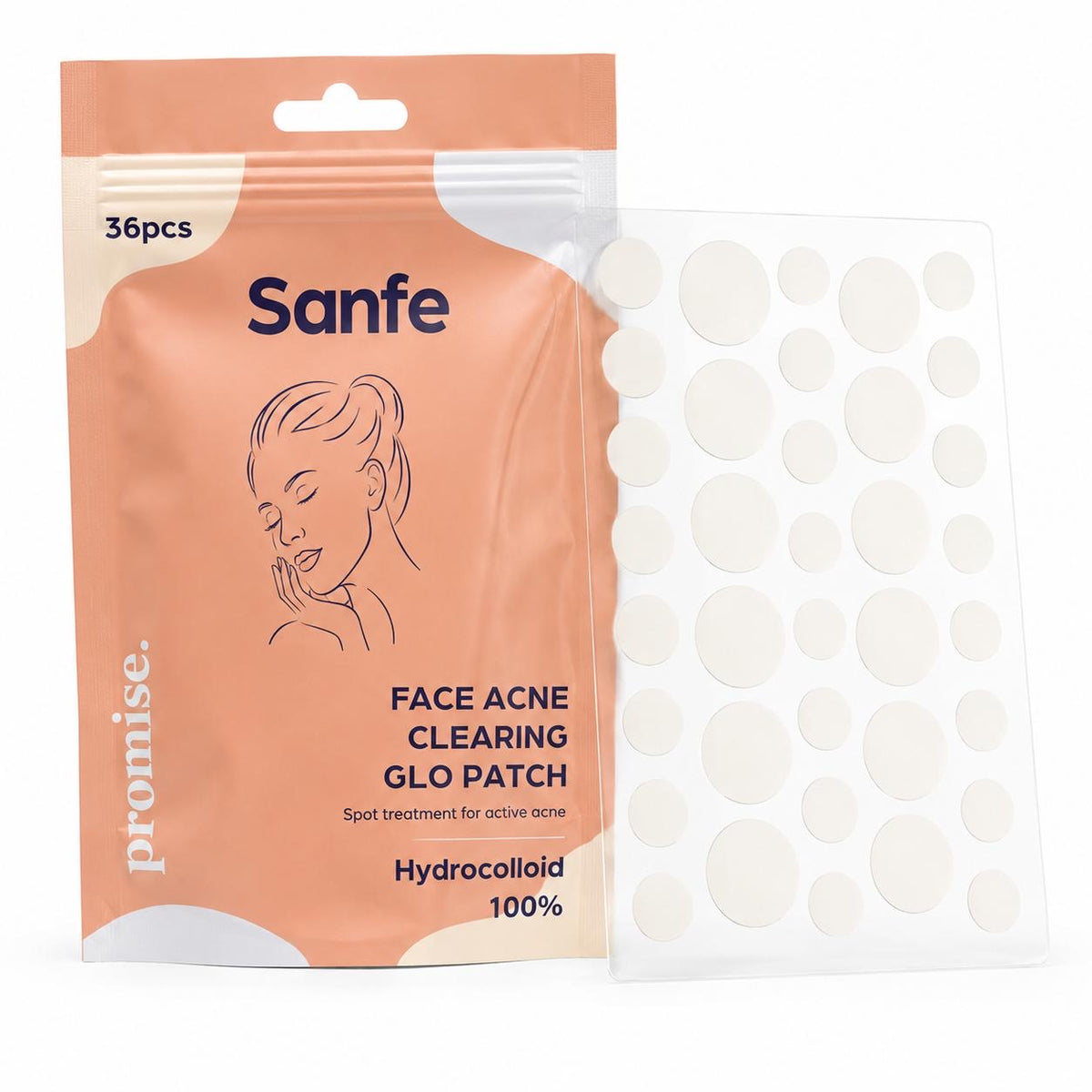 Face Acne Clearing Glo Patch - Pack of 36