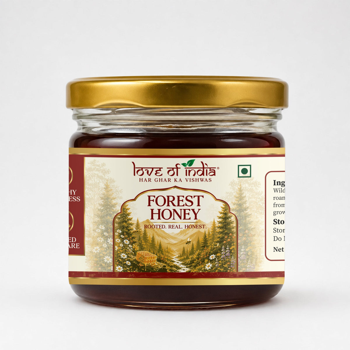 Forest Honey (Raw, Unfiltered, Unprocessed & Non-Pasteurised) 400gm