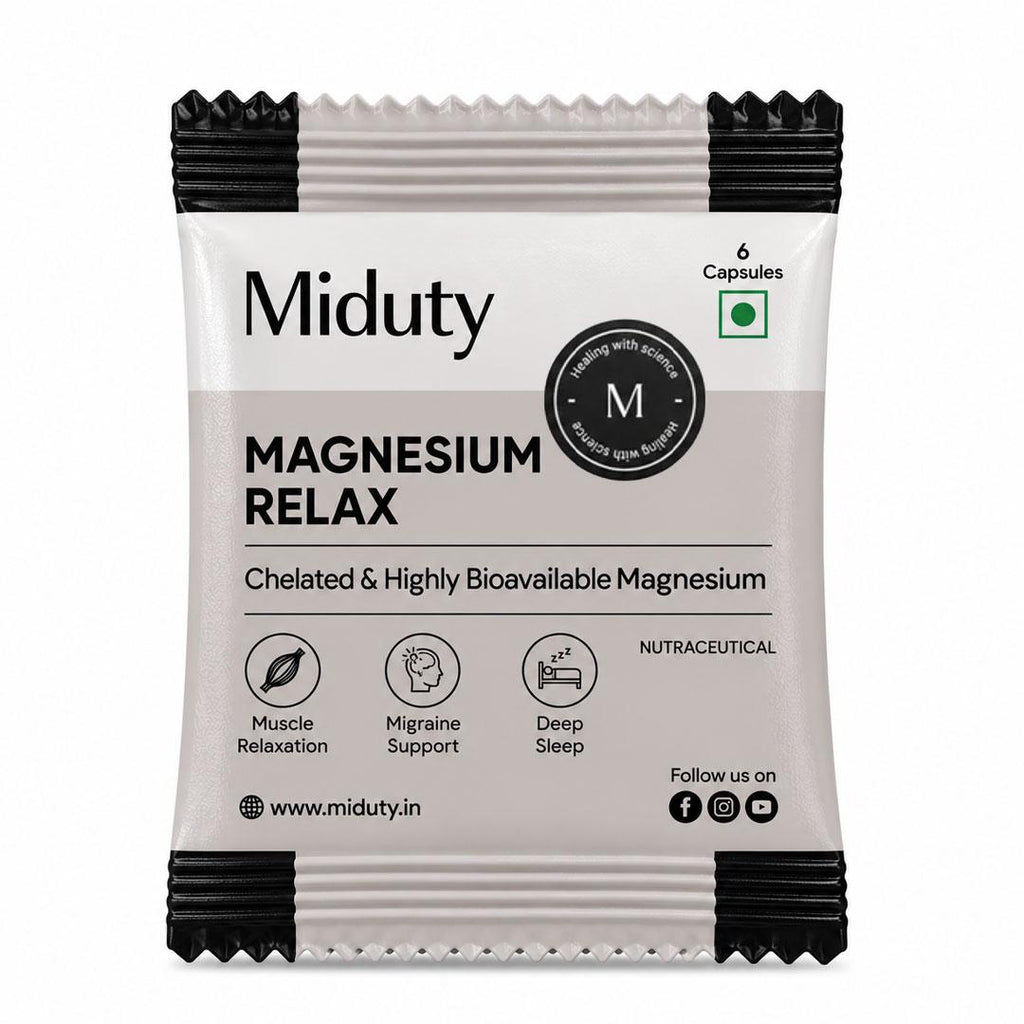 Miduty Magnesium Relax | 12 Capsules Sample Pack
