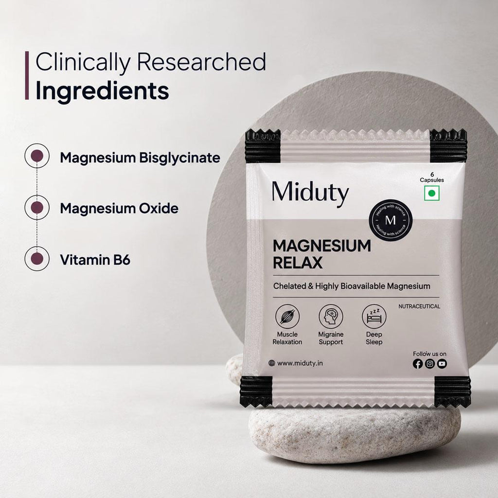 Miduty Magnesium Relax | 12 Capsules Sample Pack