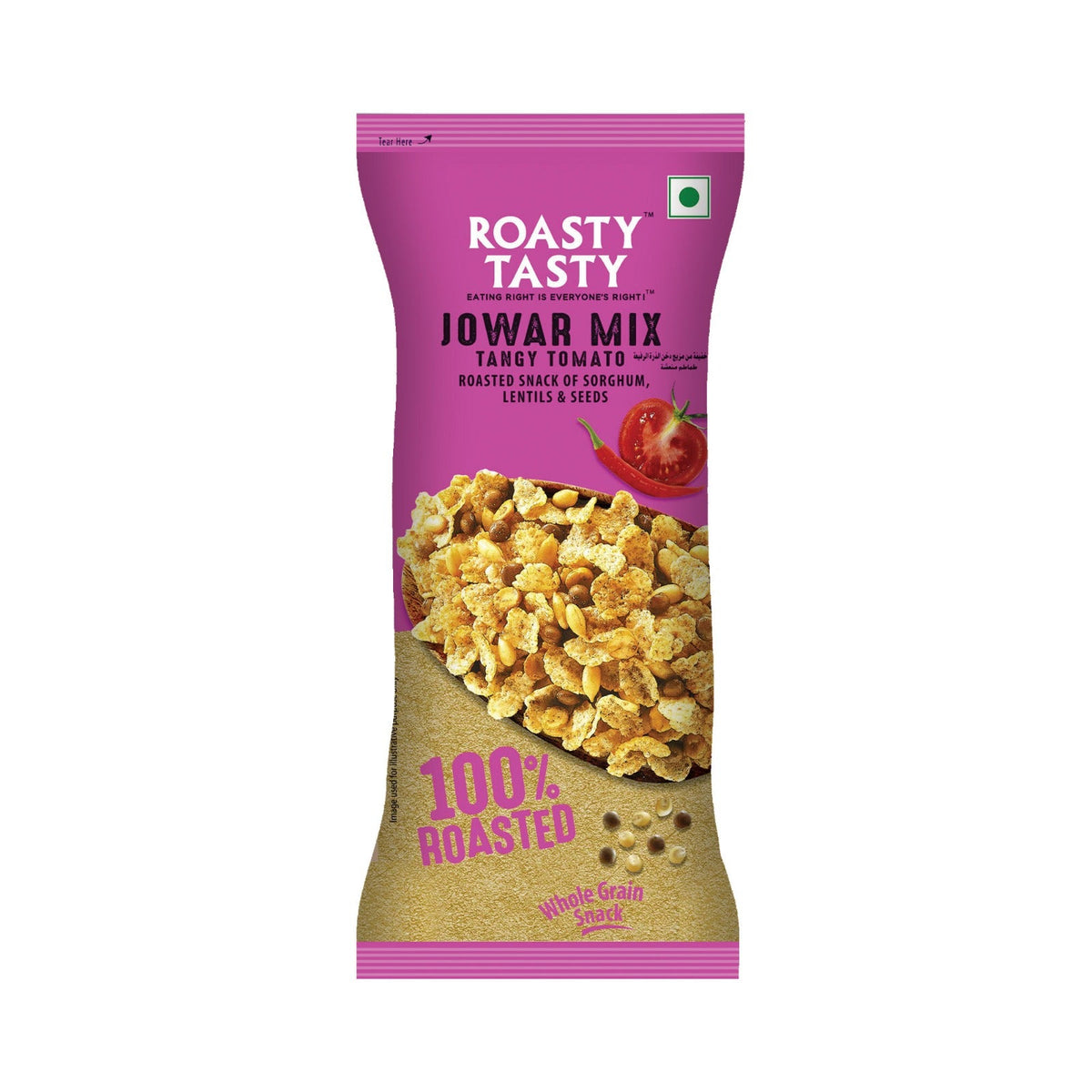 Roasty Tasty Jowar Mix Millet Namkeen Pack of 6 150g