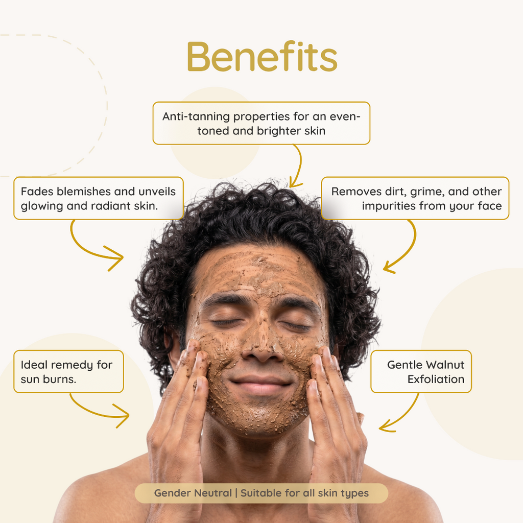 Herbal Mitra Multani Mitti Walnut De-Tan Scrub