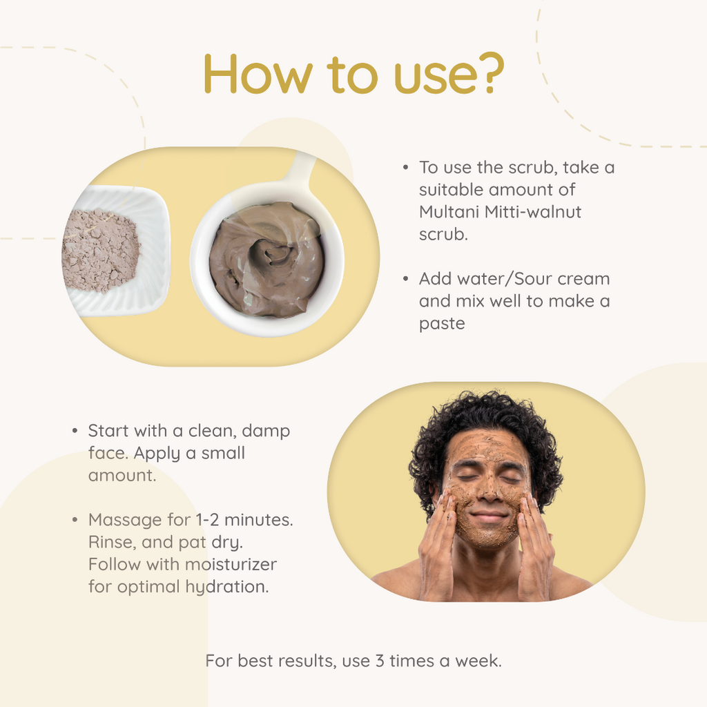 Herbal Mitra Multani Mitti Walnut De-Tan Scrub